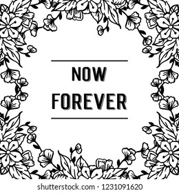 floral ornament for design invitations and cards