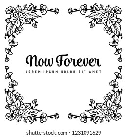 floral ornament for design invitations and cards