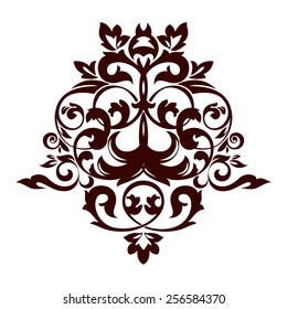 Floral ornament for design. Vector illustration