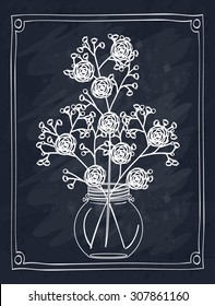 Floral ornament digital design, vector illustration eps 10