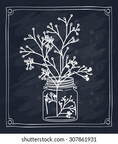 Floral ornament digital design, vector illustration eps 10