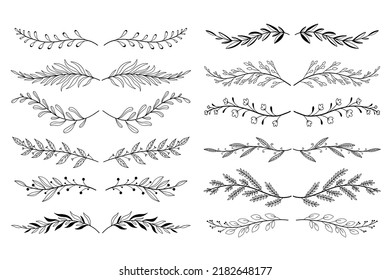 1,939 Botanical dividers hand drawn Images, Stock Photos & Vectors ...