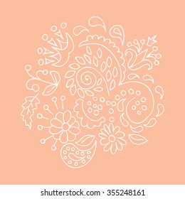 Floral ornament doodle