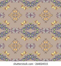 Floral ornament elements background pattern for wallpaper and decoration. 