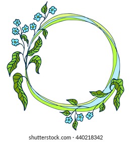 floral ornament, flower frame