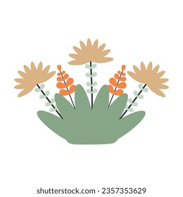 floral ornament flower petal  isolated on white background