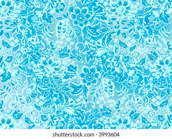 Floral ornament with foliage