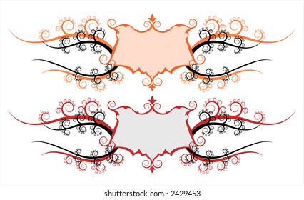 Floral ornament. Frame.