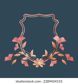 Floral ornament Frame Background Vector