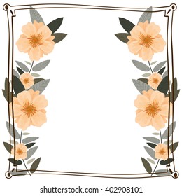 Floral ornament graphic design, vector illustration