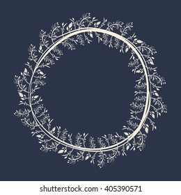 Floral ornament graphic design, vector illustration