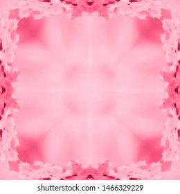 Floral ornament, graphic drawing. Pattern pink vintage style. Grunge texture. Festive greeting card. Abstract art background. Modern geometric pattern. Festive art backdrop. Creative vector element.