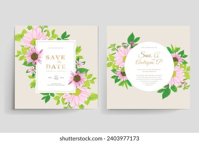 floral ornament invitation card arrangement