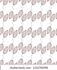 Floral ornament with leaves.The theme of nature,summer and autumn.Template for Wallpaper, postcard,paper,fabric, web page.Lines and curls.Line drawing by hand.