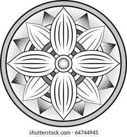 Floral ornament like an Ancient Egypt ornaments