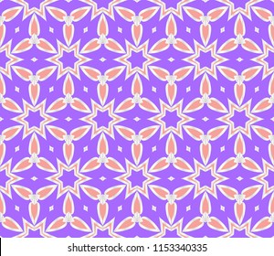 floral ornament. modern geometric pattern. Seamless vector illustration. for interior design, printing, wallpaper, fill pattern.