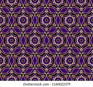 floral ornament. modern geometric pattern. Seamless vector illustration. for interior design, printing, wallpaper, fill pattern.