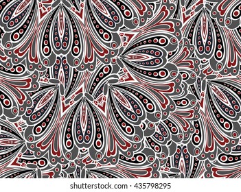 The floral ornament. Oriental pattern. Vector decorative background.