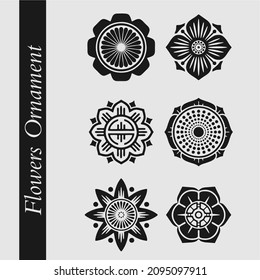 Floral ornament and ornate pattern of rose vine swirls, blossom, buds and leaves, vintage vignette and calligraphy elements