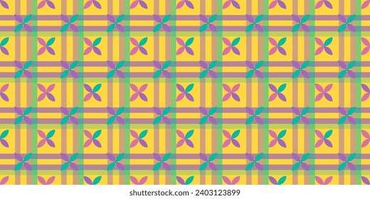 Floral ornament pattern seamless wallpaper fabric