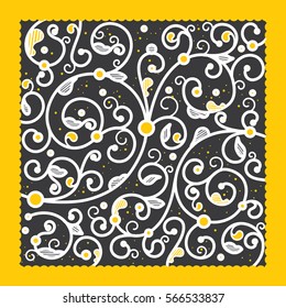 floral ornament pattern vector illustration textile decorative