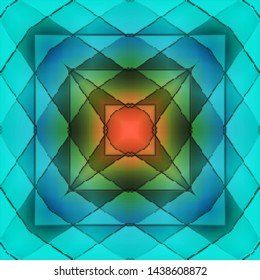 Floral ornament, psychedelic drawing. Pattern vintage style. Business concept. Festive greeting card. Abstract art background. Modern geometric pattern. Festive art backdrop. Creative vector element