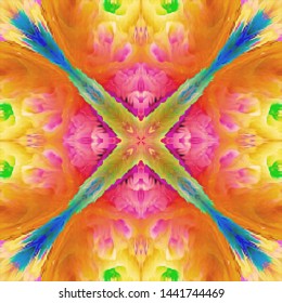 Floral ornament, psychedelic drawing. Pattern vintage style. Business concept. Festive greeting card. Abstract art background. Modern geometric pattern. Festive art backdrop. Creative vector element  