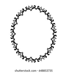 floral ornament scrolls, frame element