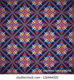 Floral ornament. Seamless background. Vector
