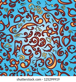 floral ornament for seamless background, wallpaper or fabrics