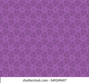 Floral ornament. seamless geometric pattern. Vector illustration. For fashion design, wallpaper, invitation. purple, pink Color