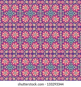 Floral ornament. Seamless pattern can be used for wallpaper, pattern fills, web page background,surface textures.