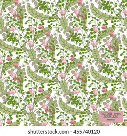 Floral ornament. Seamless floral pattern. Pattern for textiles, Wallpaper, fabrics.
