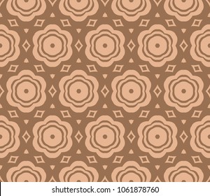floral ornament. seamless pattern. vector illustration. Tribal Ethnic Arabic, Indian, motif. for interior design and texture.