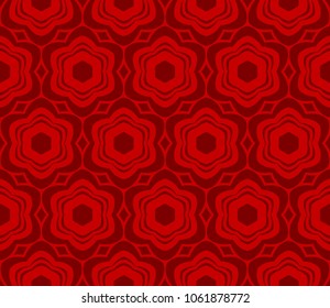 floral ornament. seamless pattern. vector illustration. Tribal Ethnic Arabic, Indian, motif. for interior design and texture.