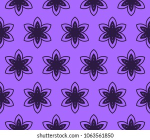 floral ornament. seamless pattern. vector illustration. Tribal Ethnic Arabic, Indian, motif. for interior design and texture.