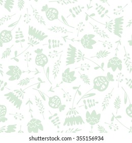 Floral ornament. Seamless pattern. Vector background.