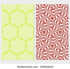 floral ornament. seamless vector pattern set. spring color. for wallpaper, wedding and holiday invitation, fashion design.