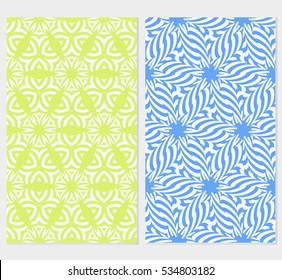 floral ornament. seamless vector pattern set. spring color. for wallpaper, wedding and holiday invitation, fashion design.