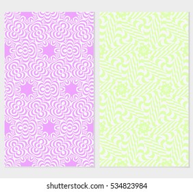 floral ornament. seamless vector pattern set. spring color. for wallpaper, wedding and holiday invitation, fashion design.
