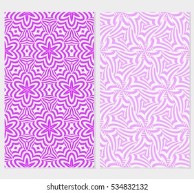 floral ornament. seamless vector pattern set. spring color. for wallpaper, wedding and holiday invitation, fashion design.