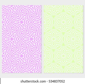 floral ornament. seamless vector pattern set. spring color. for wallpaper, wedding and holiday invitation, fashion design.