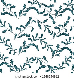 Ornamento floral en la forma zigzag. Patrón geométrico con franjas de bruja.
