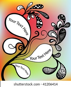 floral ornament for text