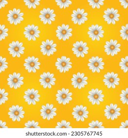 Floral Ornament textile pattern, Daisy Pattern