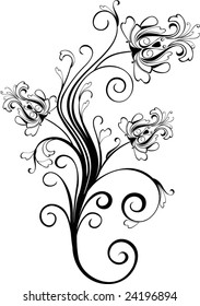 floral ornament - vector