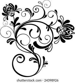 floral ornament - vector
