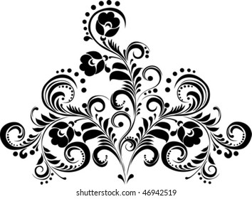 floral ornament - vector