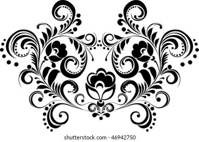  floral ornament - vector