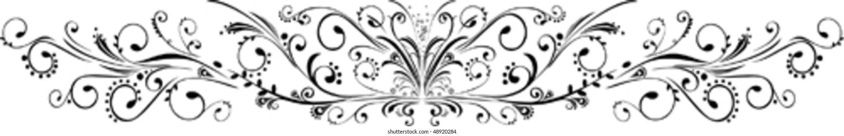  floral ornament - vector
